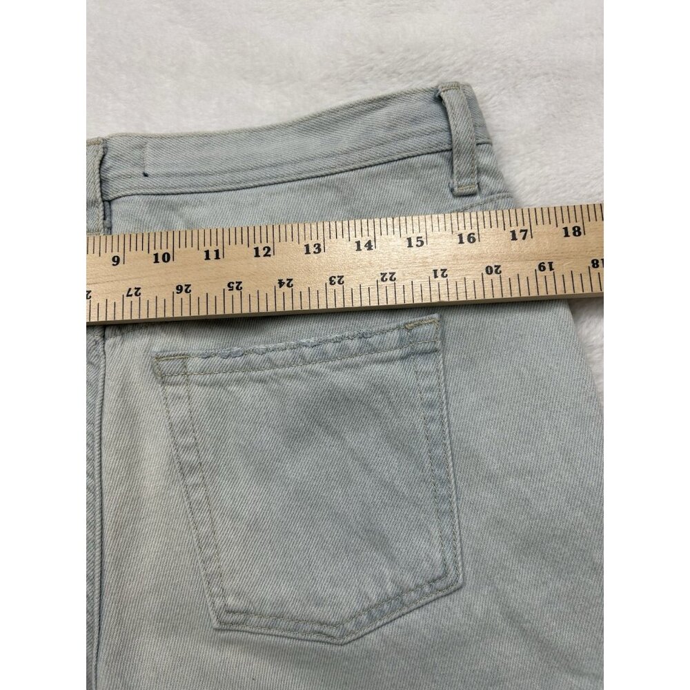 Free People We The Free Womens 29 Maggie Jeans Mid Rise Straight Leg Button Fly - Picture 4 of 12